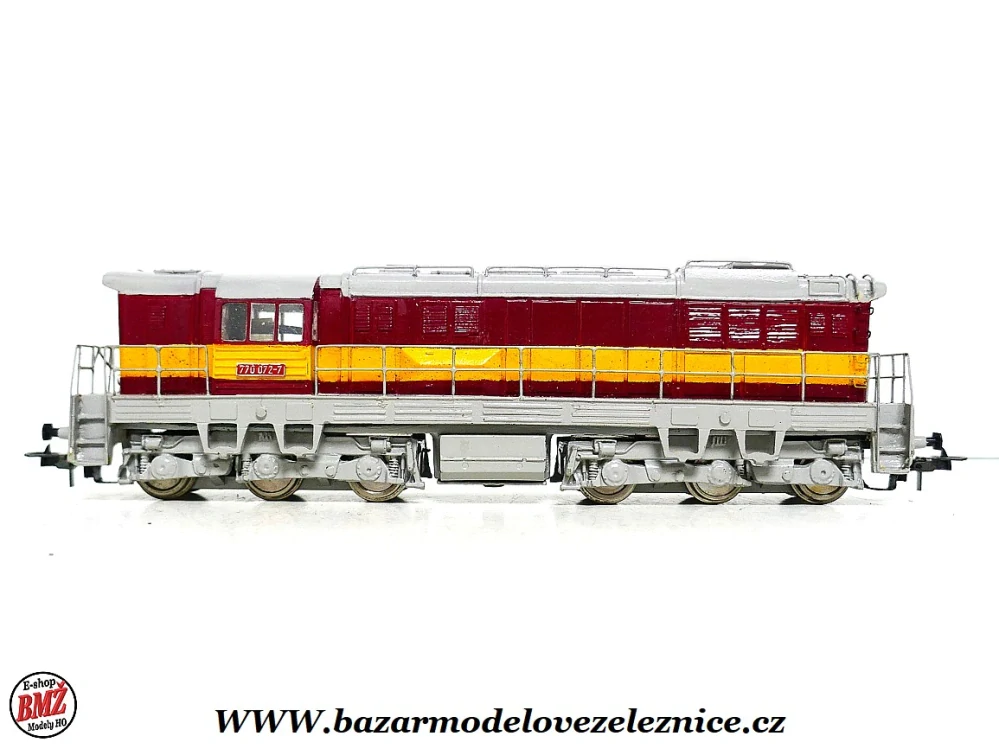 Maloserie - DC - Dieselová lokomotiva 770 072 ČSD - HO