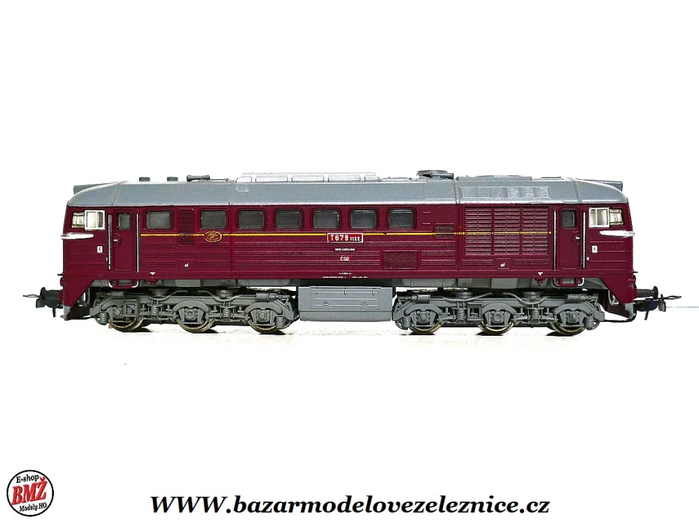 PIKO DDR - DC  - Dieselová lokomotiva T 679 1122 ČSD - HO