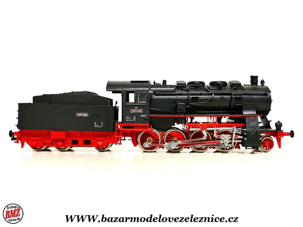 Piko DDR - DC - Parní lokomotiva 437.0506 ČSD Originál  - HO