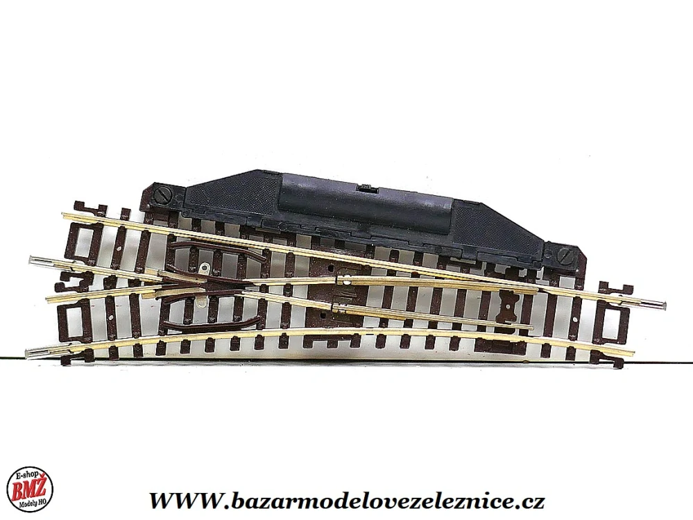 Roco - Fleischmann - výhybka levá ruční 15° R5=362,6 mm - N