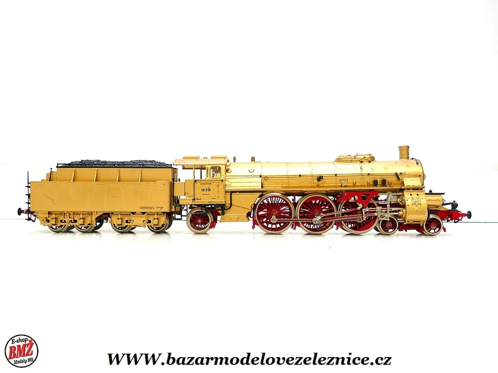 Rarita - Liliput - DC - Parní lokomotiva BR 18 316 GOLD bez motoru - HO
