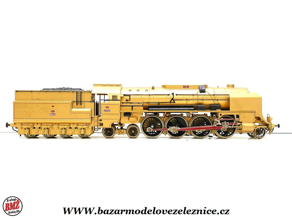 Rarita - Liliput - DC - Parní lokomotiva BR 214 04 GOLD bez motoru - HO