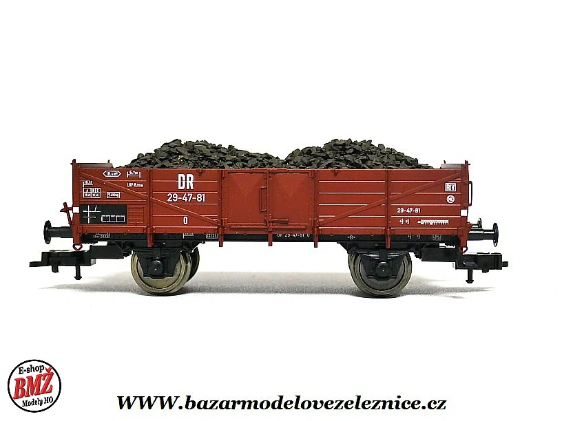 Fleischmann - Otevřený vůz DR s uhlím - HO