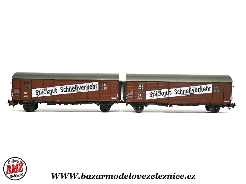 Roco - Set 2 krytých vozů DR Stuckgut Snellverkehr - HO
