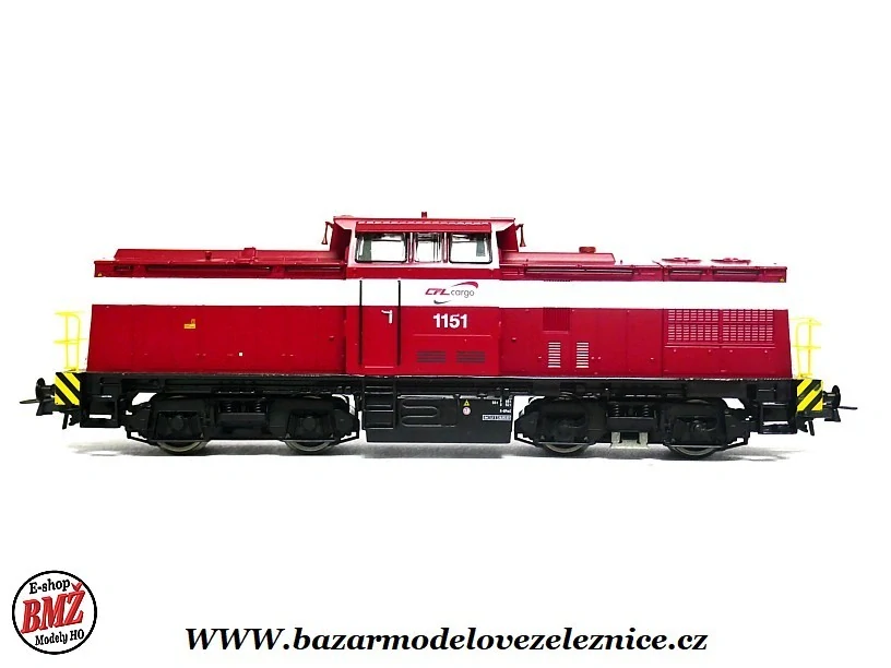 Roco - DCC - Dieselová lokomotiva 1151 CFL EX V 100 - HO