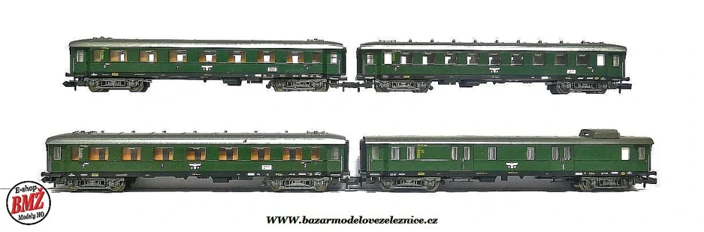 Fleischmann - Set 4 osobních vozů DRG orlice - N