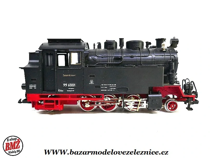 LGB - DC + KOUŘ - Parní lokomotiva BR 99 6001 DR- G