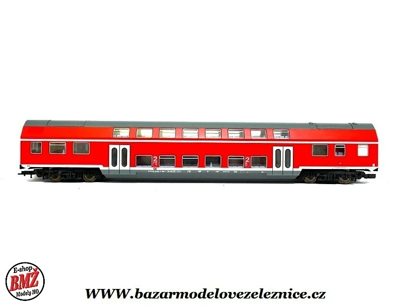 Nové Piko - Patrový vůz 2.tř., DBAG, - HO