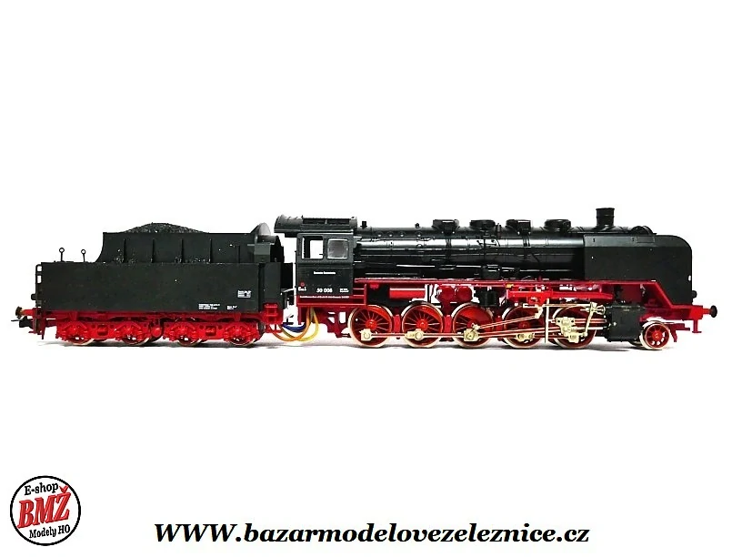 Fleischmann - DCC + KOUŘ -  Parní lokomotiva BR 50 008 DR- HO