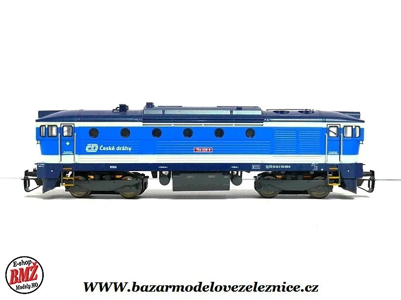   MTB - DSS - Dieselová lokomotiva 754 028 ČD Brejlovec  - TT
