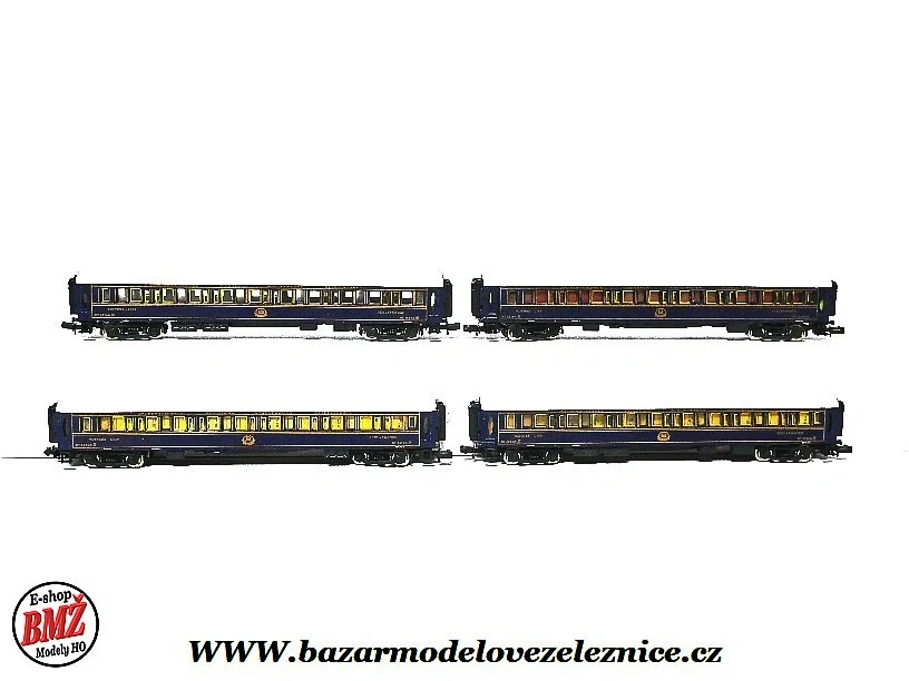 Darstaed - Set 4 osobních vozů Ciwl Orient Express - N