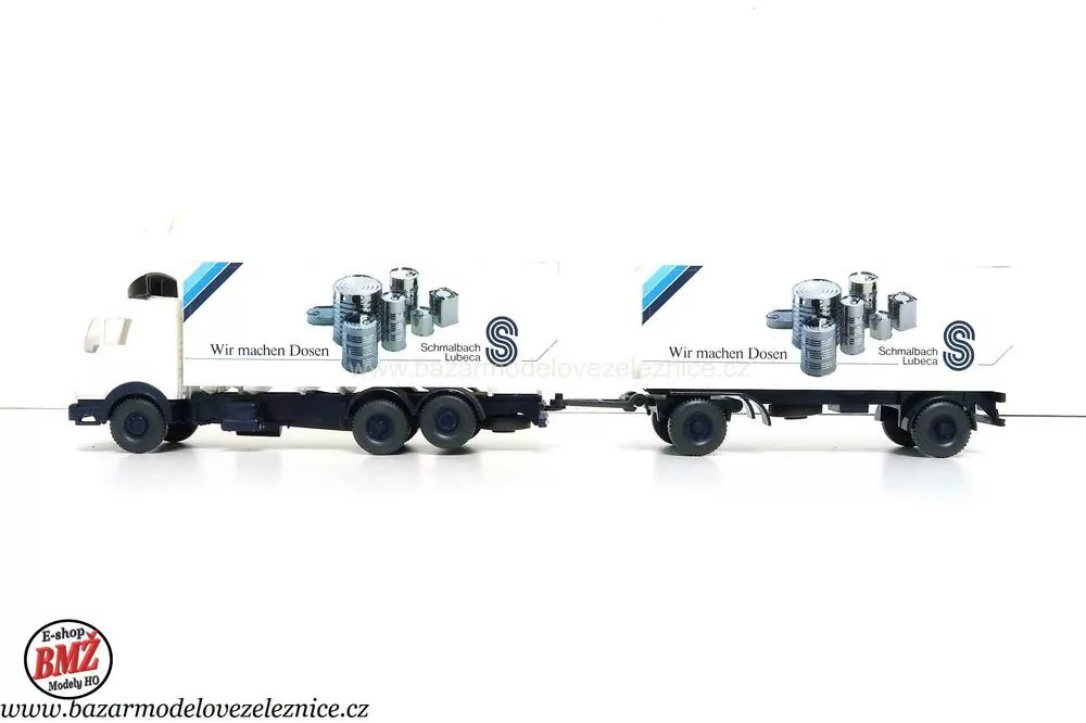 Wiking - Mercedes skřín s přívěsem - HO