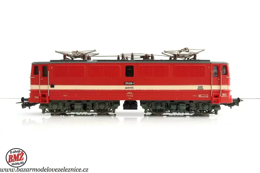 Piko DDR - DC - Set s elektrickou lokomotivou BR 211 DR + 3 vozy osobní - HO