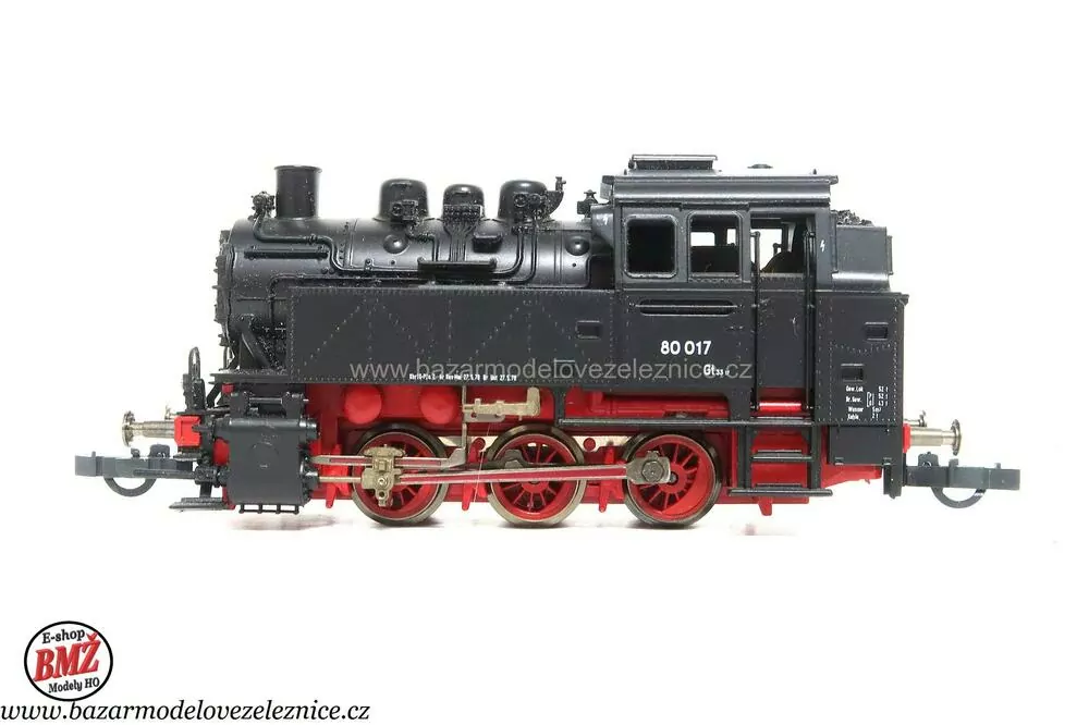 Roco - DCC s kouř. generátorem - Parní lokomotiva BR 80 017 - HO