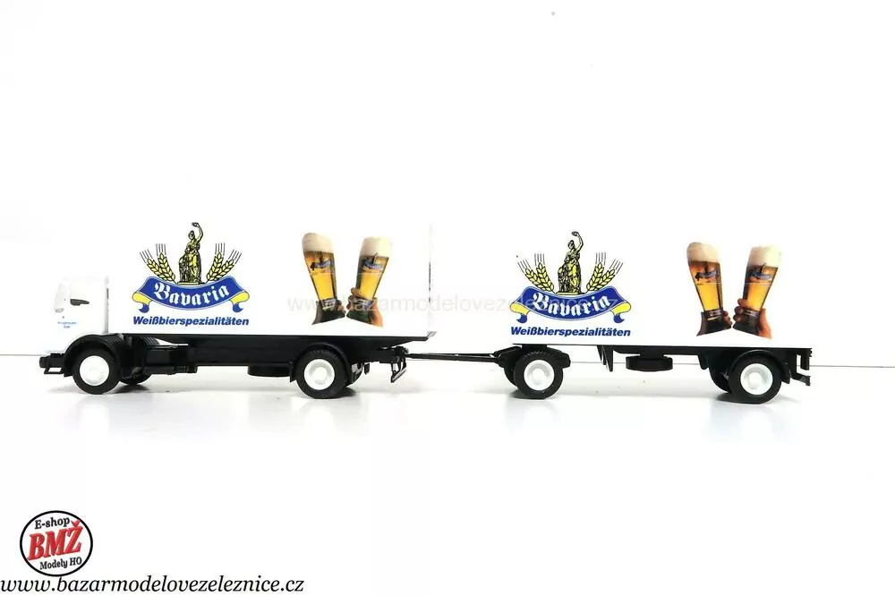 WIKING - Mercedes s přívěsem - HO