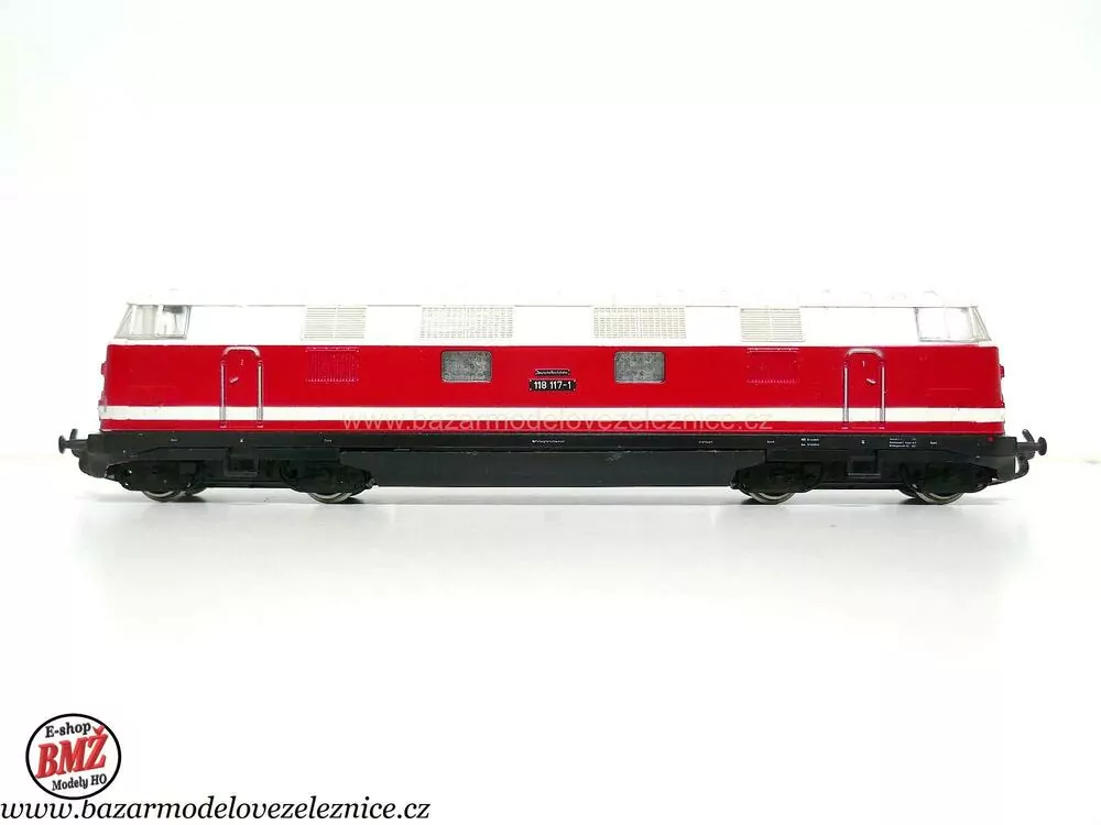 PIKO DDR - DC  - Dieselová lokomotiva BR 118 117  DR - HO