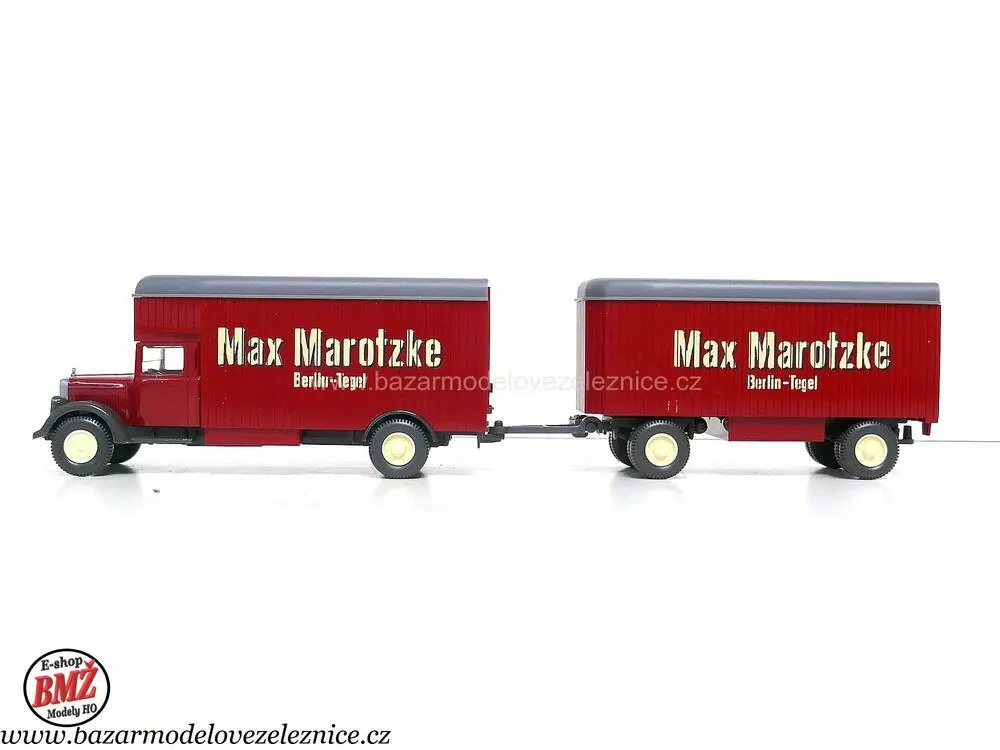 Wiking - Mercedes s přívěsem -  HO