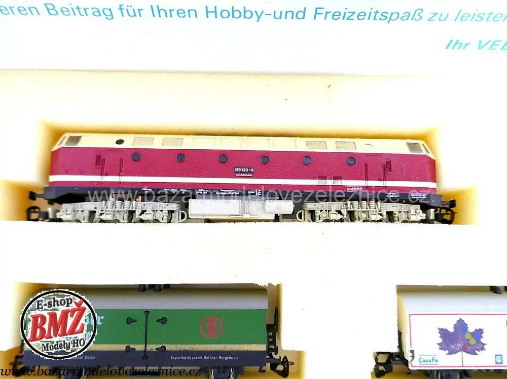 BTTB - Set BR 119 + 4 chladírenské vozy - TT