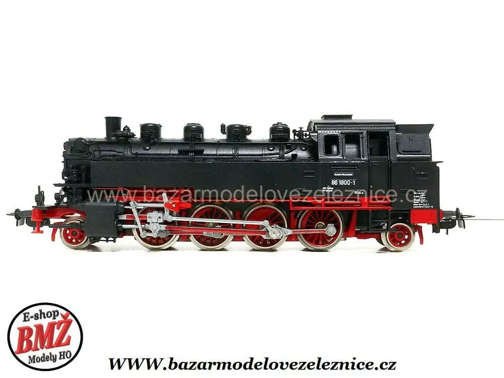 Piko DDR - DC - Parní lokomotiva BR 86 1800 DR  - HO