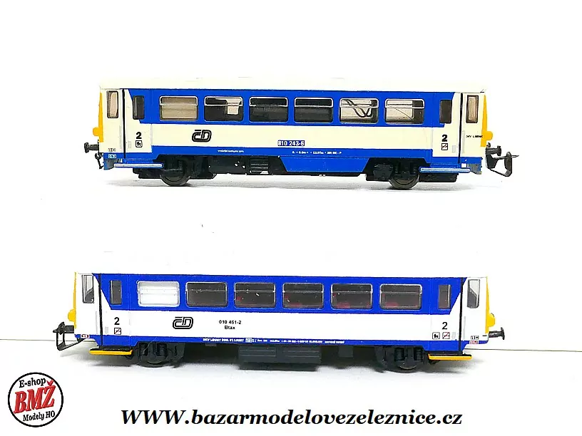 Motorový vůz 810 ČD Najbrt + přípojný vůz - TT