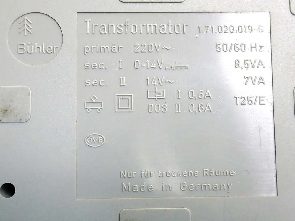 Trafo - Buhler - HO -  TT