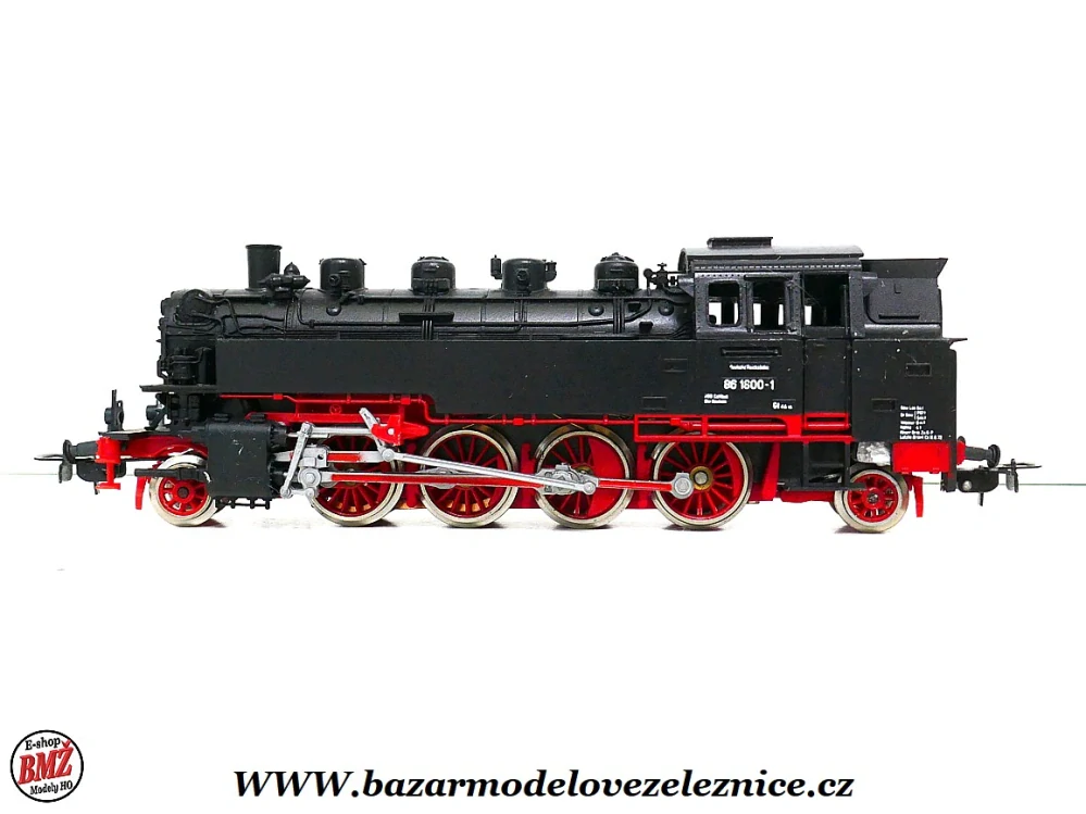 Piko DDR - DC - Parní lokomotiva BR 86 1800 DR  - HO