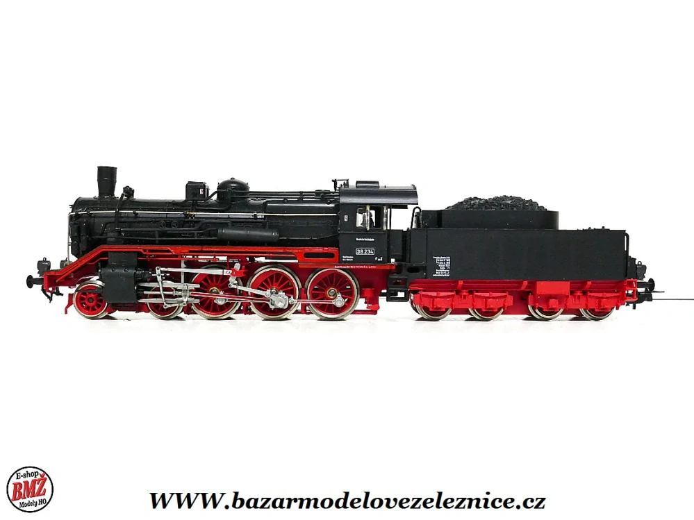 Piko DDR - DC - Parní lokomotiva BR 38 234 DR - HO
