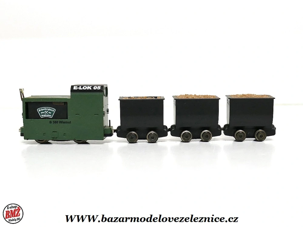 Busch - Set důlní lokomotivou Grubenbahnlok B 360, - HOf