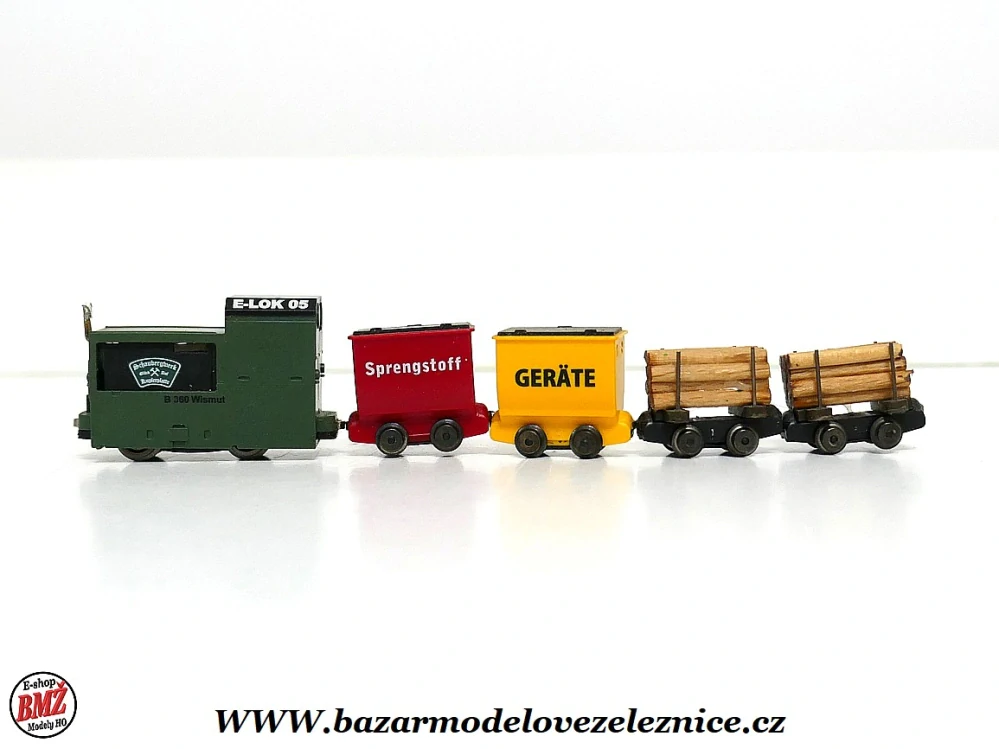 Busch - Set důlní lokomotivou Grubenbahnlok B 360, - HOf