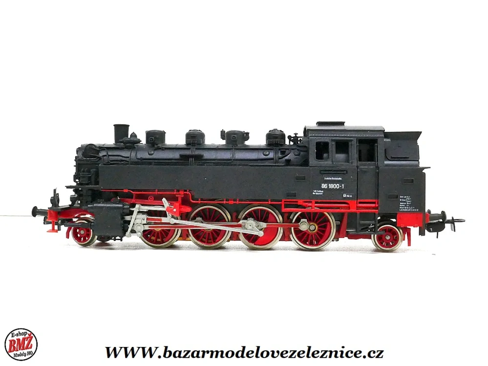 Piko DDR - DC - Parní lokomotiva BR 86 1800 DR  - HO