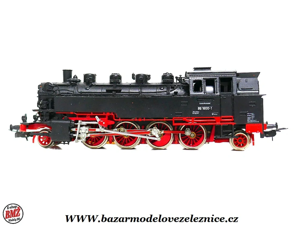 Piko DDR - DC - Parní lokomotiva BR 86 1800 DR - HO