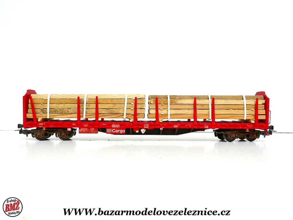 Nové Piko - Klanicový vůz DB Cargo s dřevem - HO