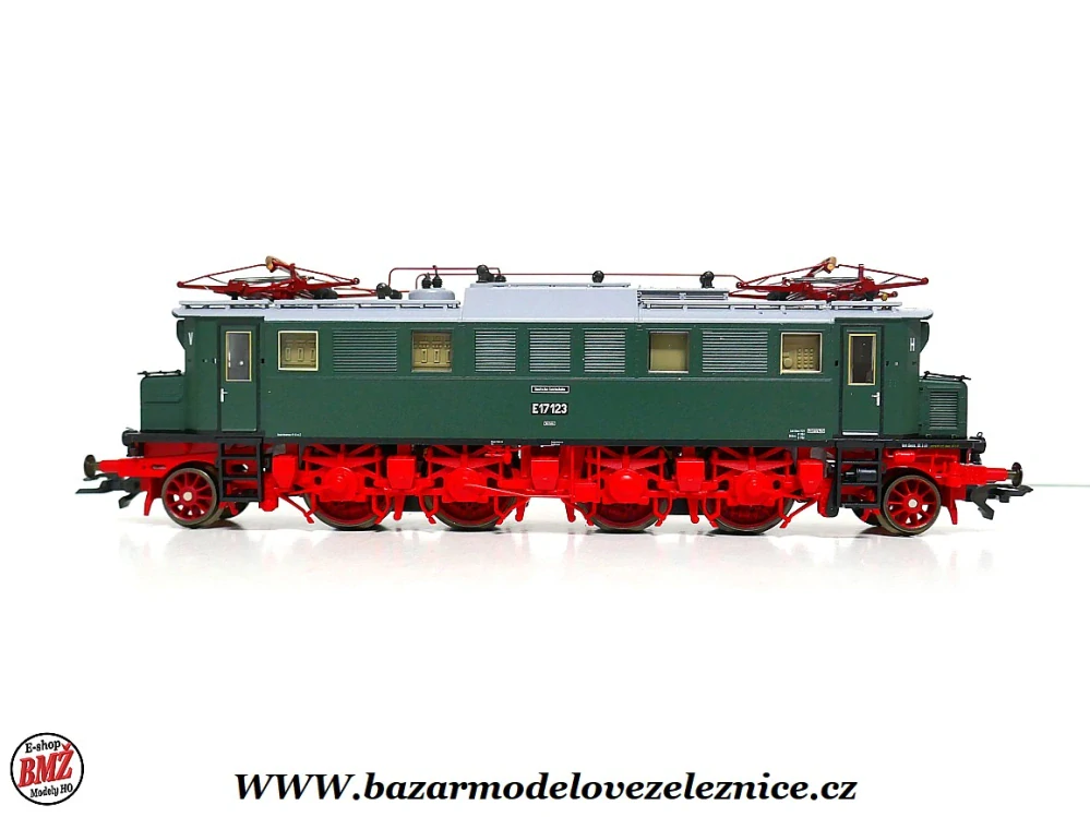 Roco - DSS - Elektrická lokomotiva E 17 123 DR - HO