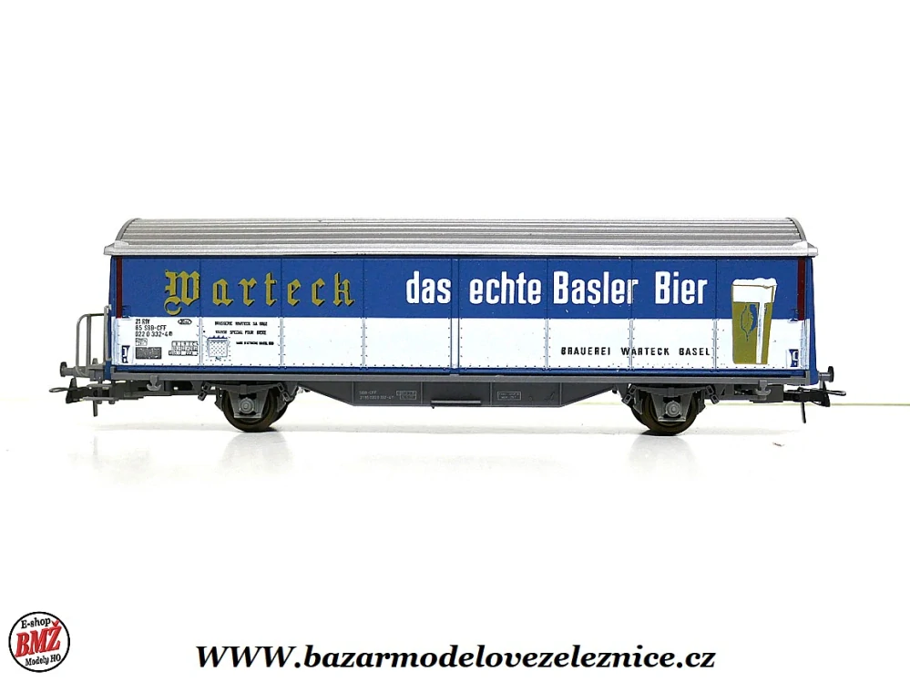 Roco - Krytý vůz SBB WARTECK - HO