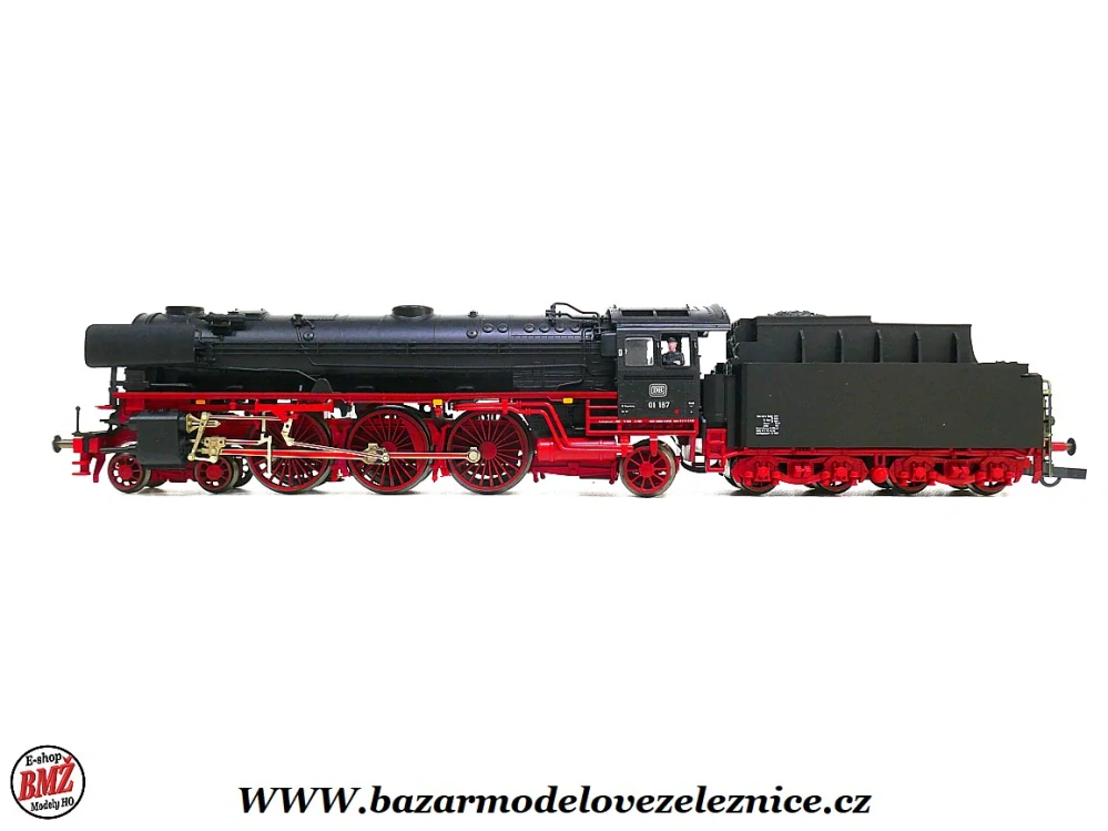 Fleischmann - DC - KOUŘ - Parní lokomotiva BR 01 187 DB - HO