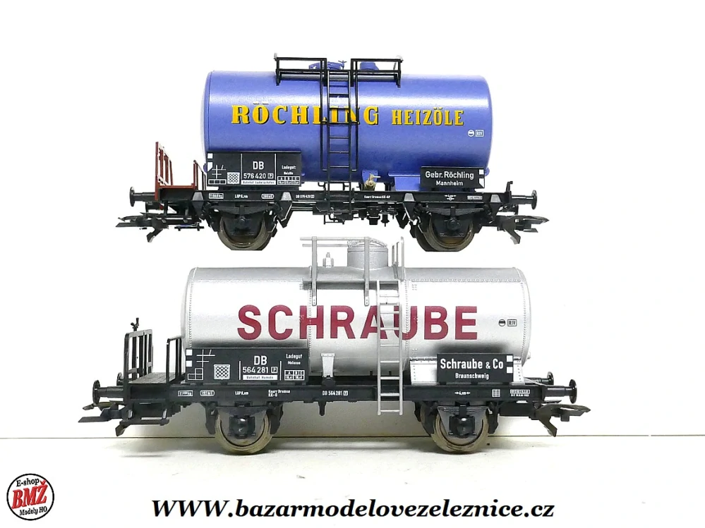 Fleischmann - Set 2 vozů cisternových vozů DB - HO