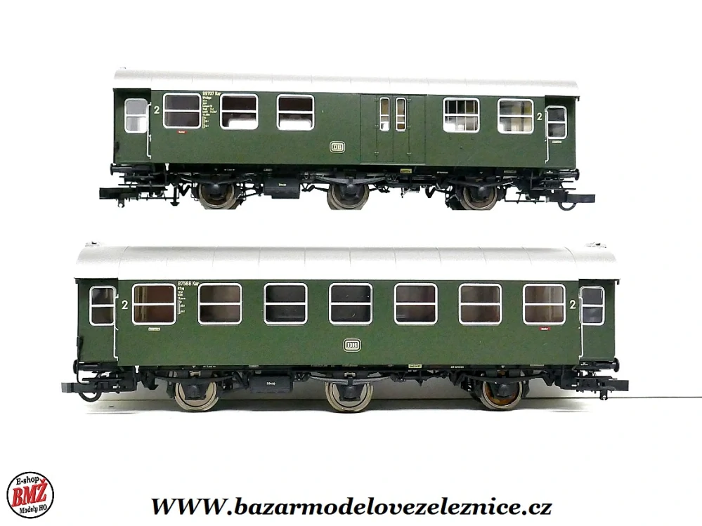 Nové Piko - Set 2 osobních vozů DB 2 tř. 3 osý -  HO