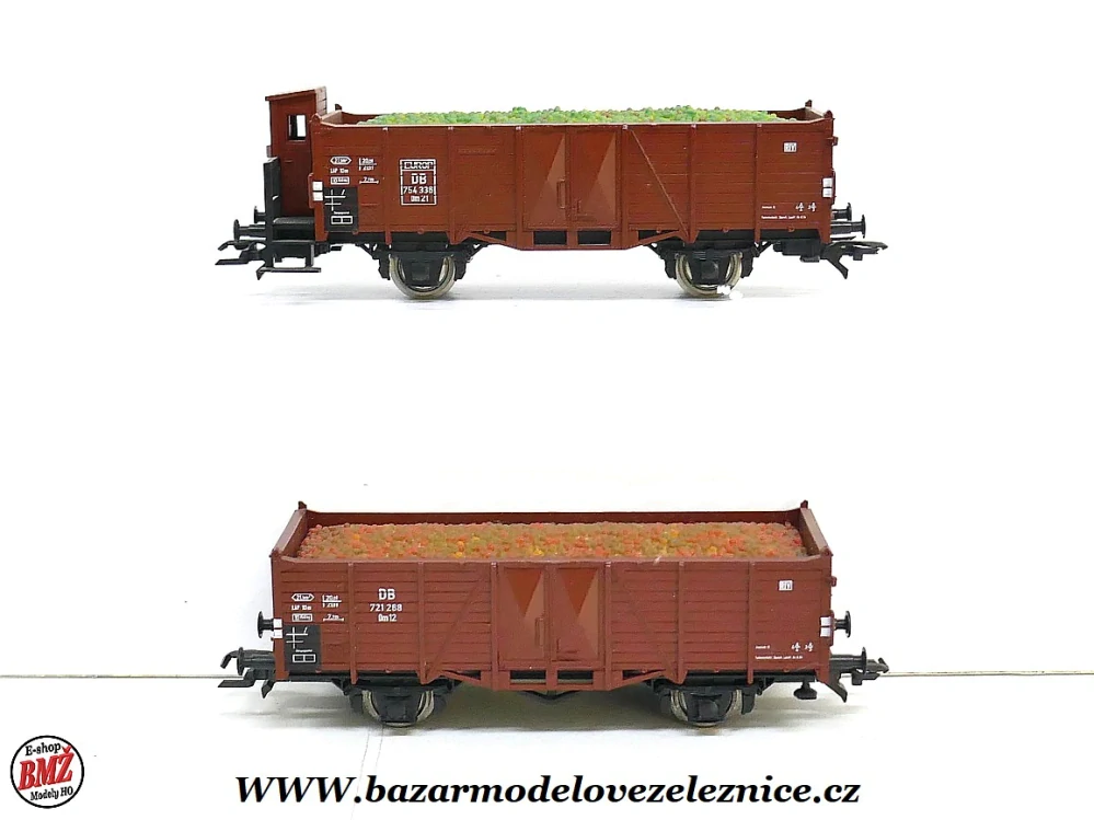 Roco - set 2 otevřených vozů DB - HO