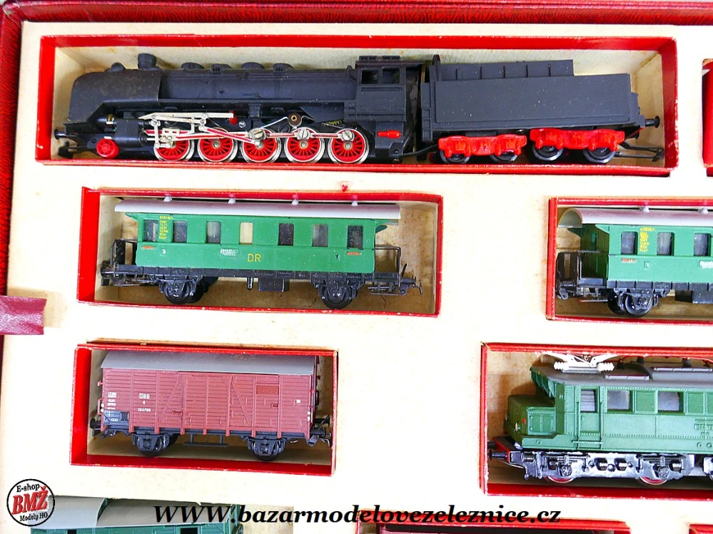Piko DDR - DC - Set s BR 50 + E 44 + vozy a koleje - HO