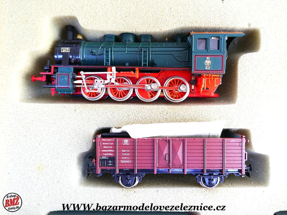 Piko DDR - DC - Set s BR 55 K.P.E.V. + 3 nákl. vozy - HO