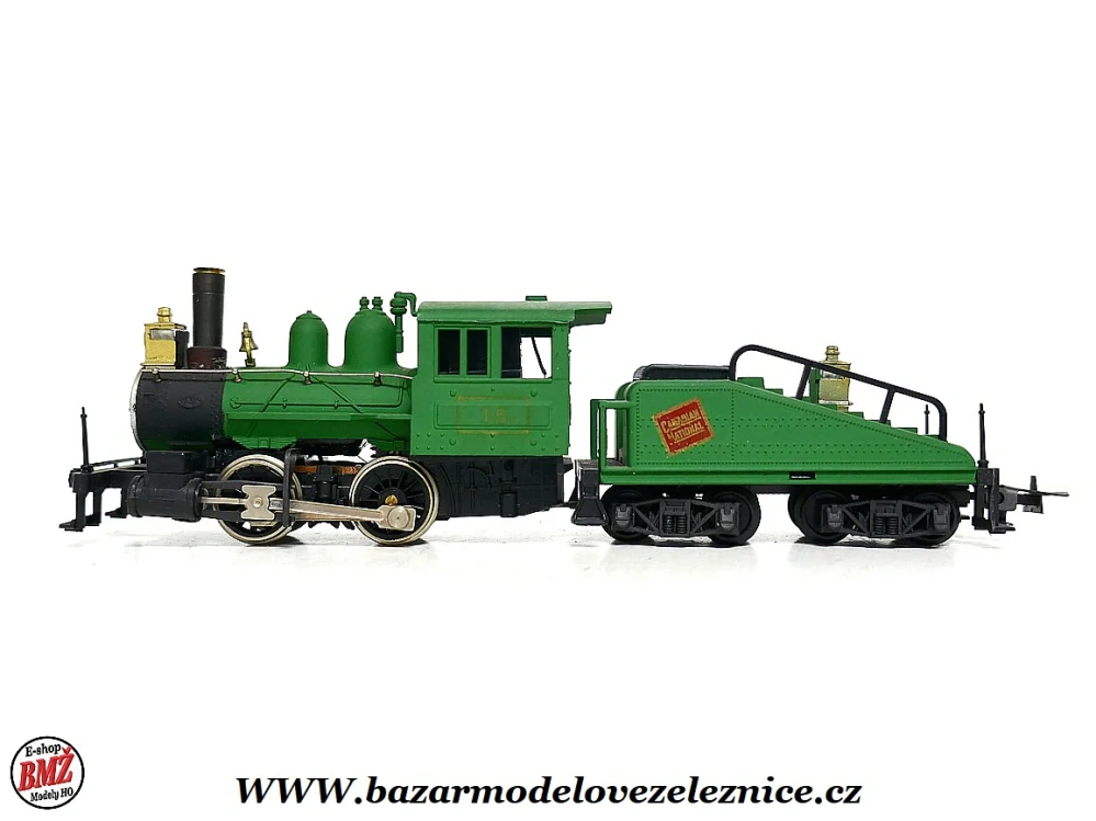 Model Power - DC + KOUŘ - Parní lokomotiva 0-4-0 - HO