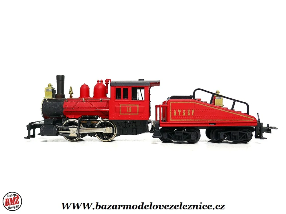 Model Power - DC + KOUŘ - Parní lokomotiva 0-4-0 - HO