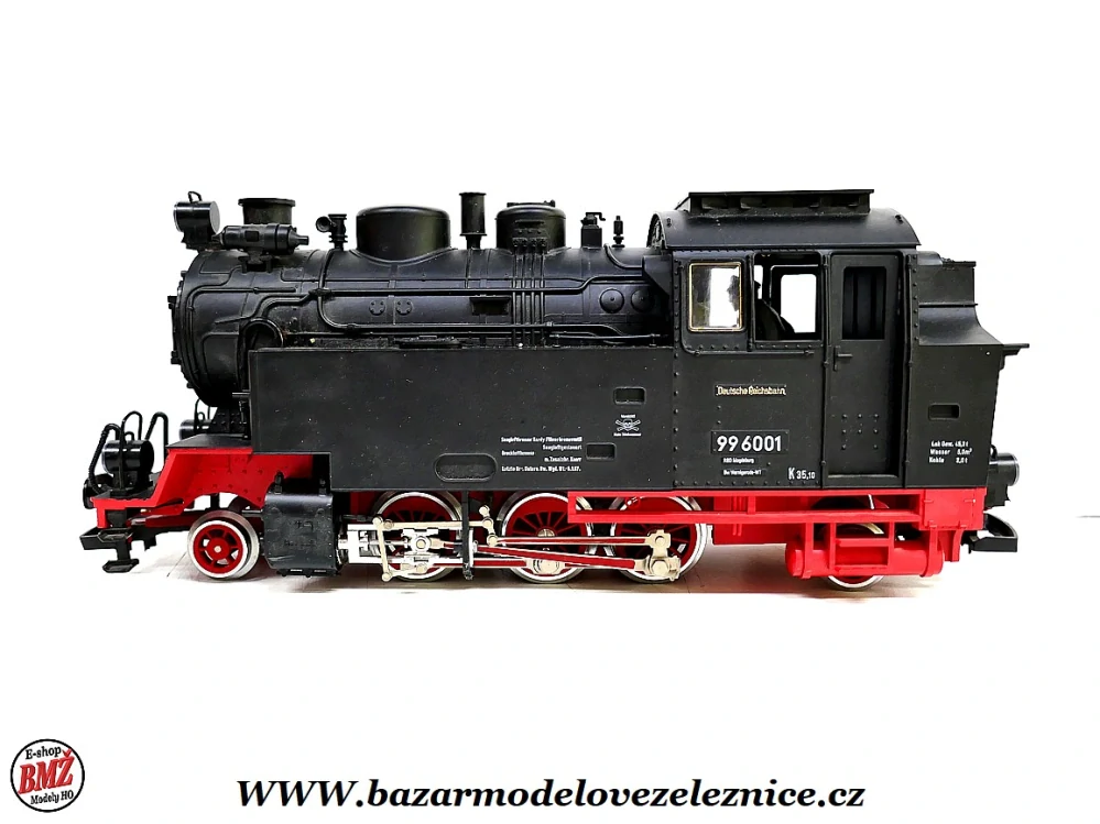 LGB - DC + KOUŘ - Parní lokomotiva BR 99 6001 DR - G
