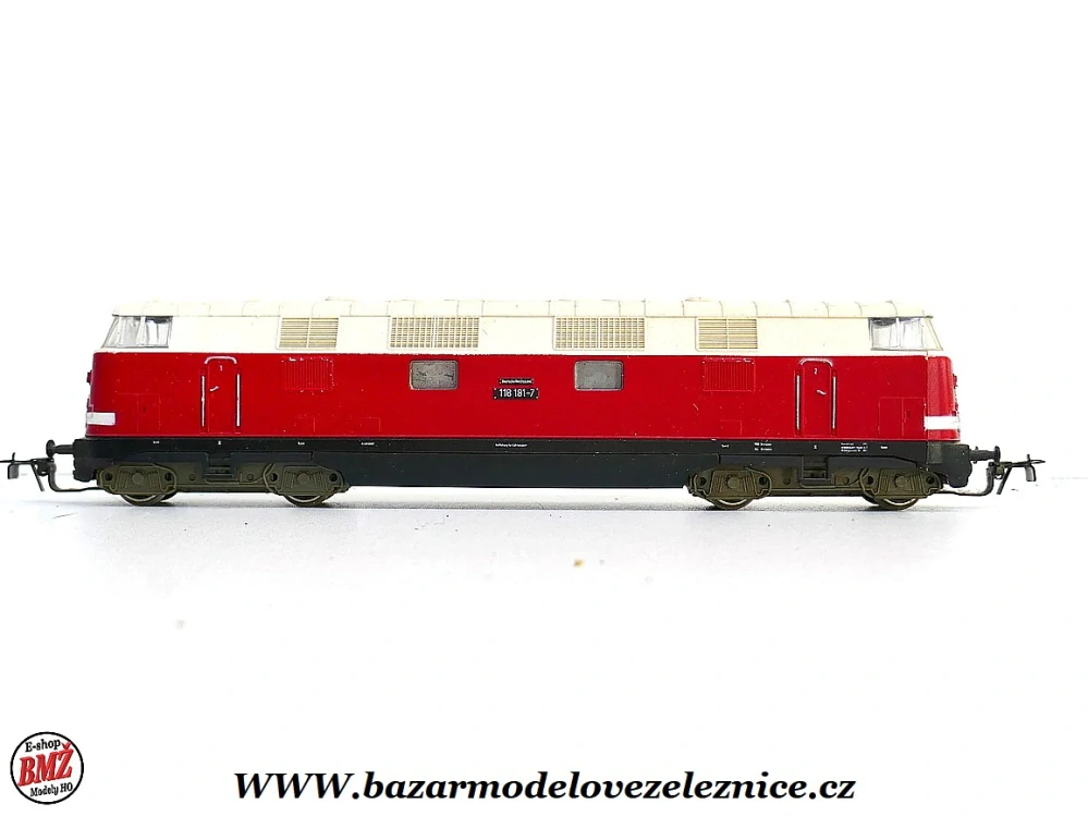 PIKO DDR - DC  - Dieselová lokomotiva BR 118 181  DR - HO