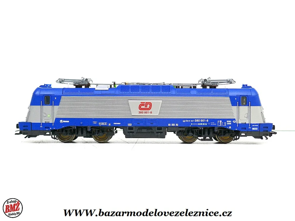 Trix - DCC + ZVUK - Set s elektrickou lokomotivou 380 + 2 OSOB. vozy ČD - HO