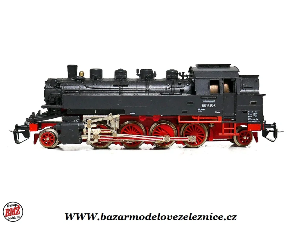 BTTB - Parní lokomotiva BR 86 1615 DR - TT