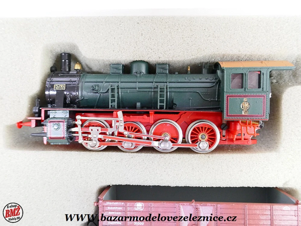 Piko DDR - DC - Set s BR 55 K.P.E.V. + 3 nákl. vozy - HO