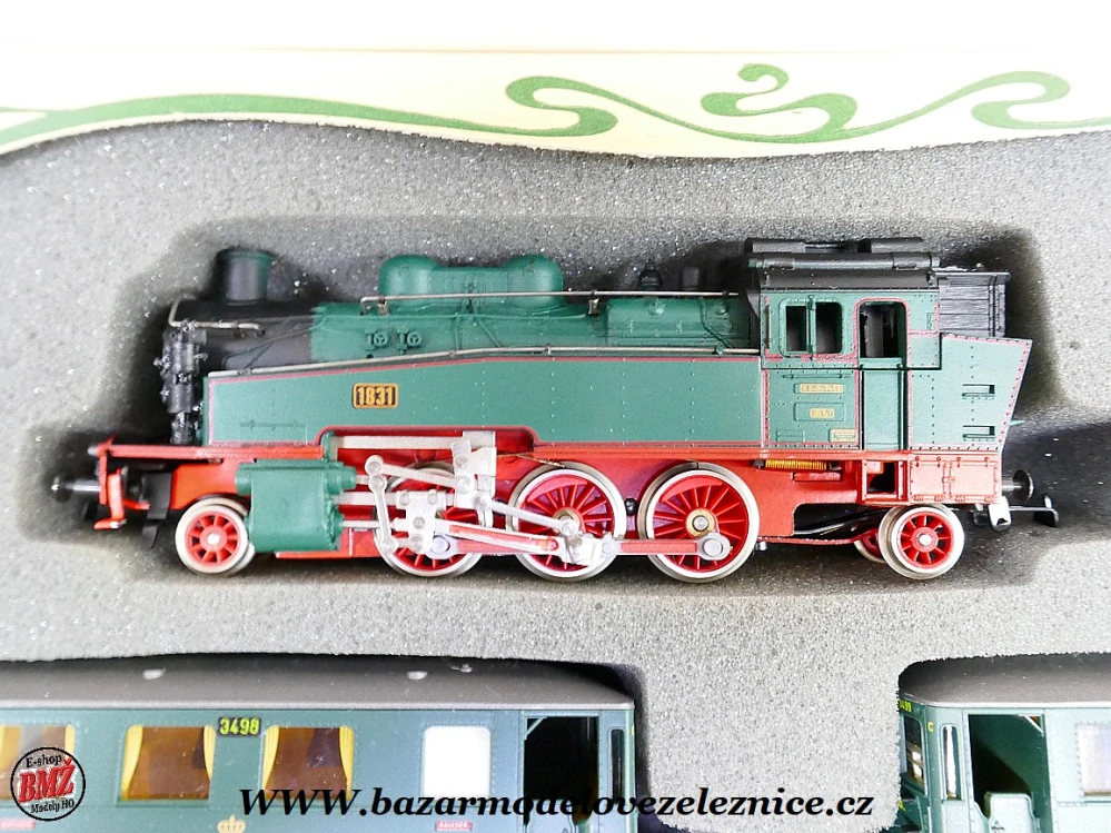 Piko DDR - DC - Set s BR 75 SASKO + 3 Os. vozy - HO