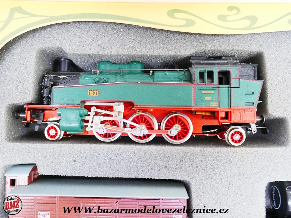 Piko DDR - DC - Set s BR 75 SASKO + 3 nákl. vozy - HO
