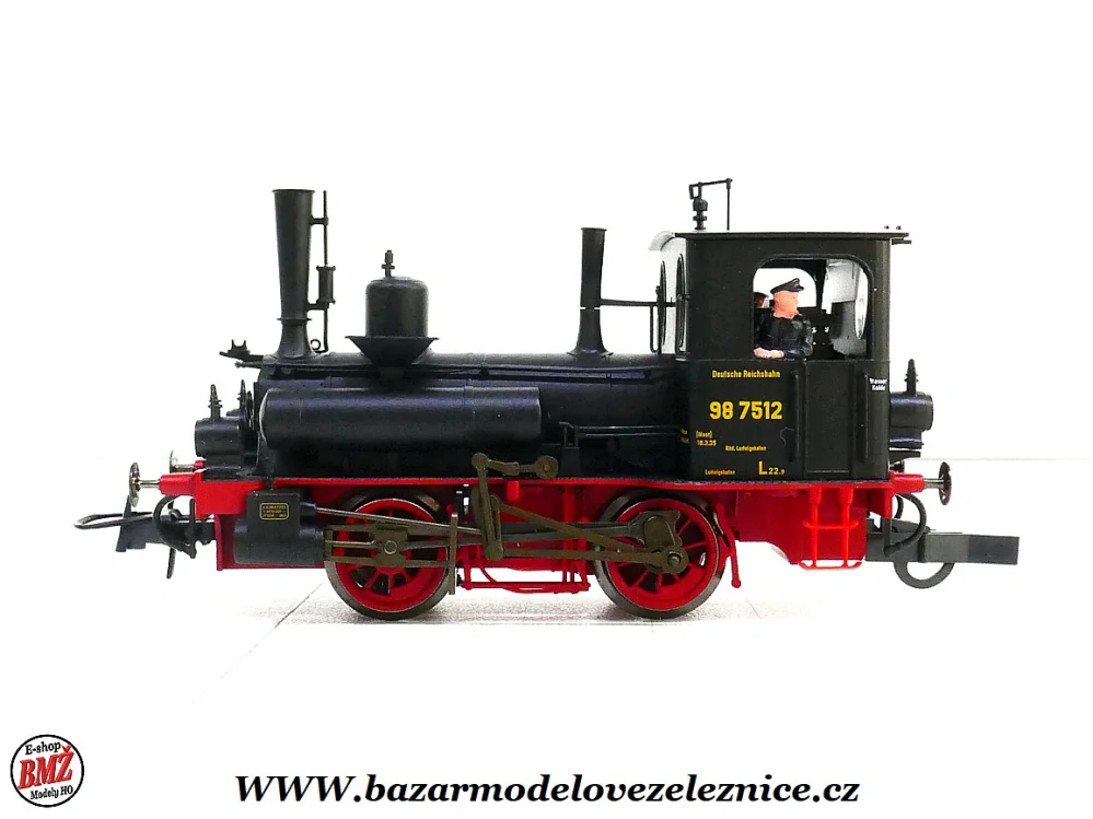 Fleischmann - DCC + ZVUK - Parní lokomotiva BR 98.7512 DRG - HO